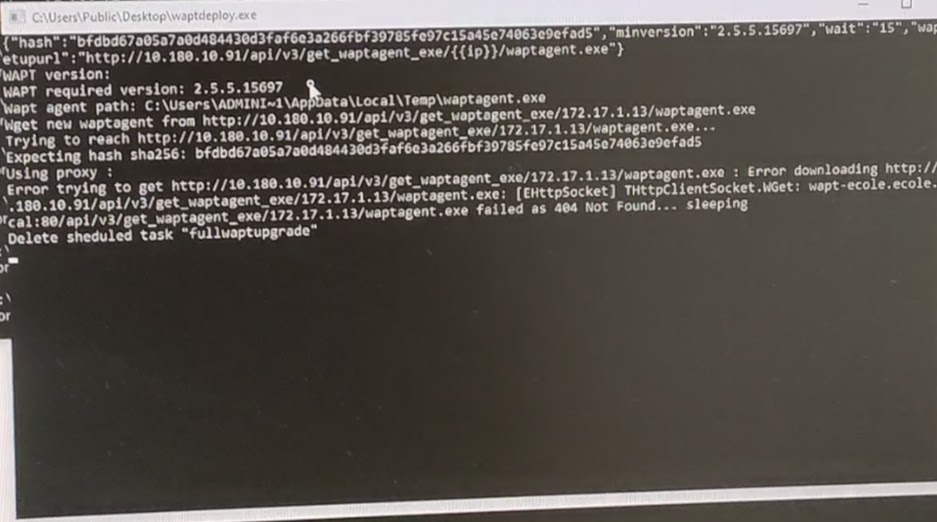 waptdeploy_erreur