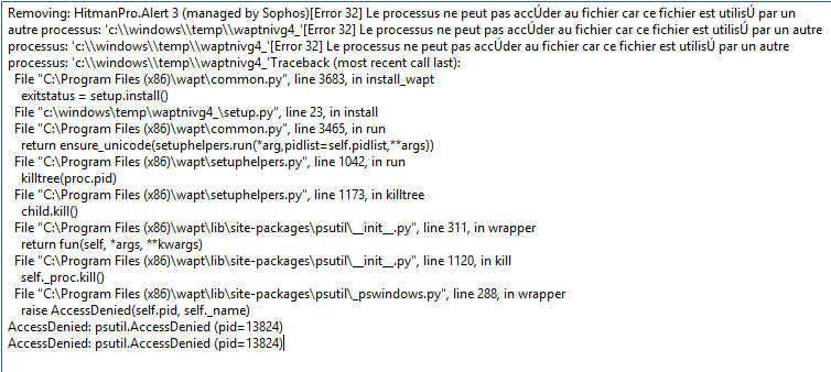 première erreur (antivirus)