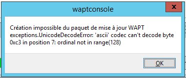 Durante la creazione del pacchetto per le workstation client